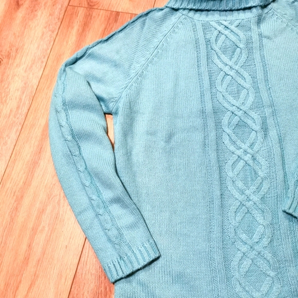 Vintage Carol Rose Cableknit Turtleneck Sweater - Picture 2 of 2